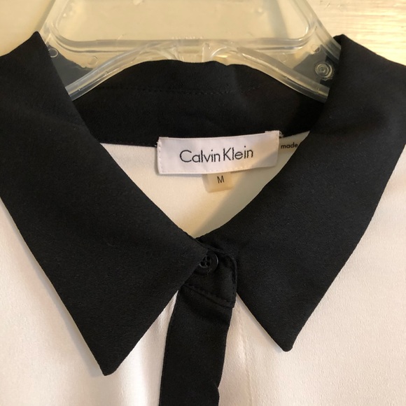 Calvin Klein Black and White blouse - Picture 4 of 7